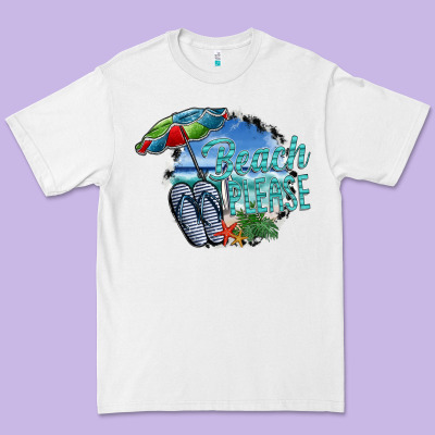 Beach Please Premium Tee Designed By Sublimationcraftshop