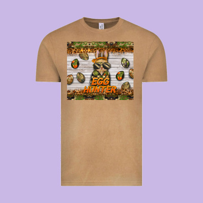 Easter Egg Hunter  Rabbit Vintage Tee Designed By Barkaloodesign