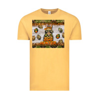 Vintage Mustard easter egg hunter  rabbit Vintage Tee - BarkalooDesign