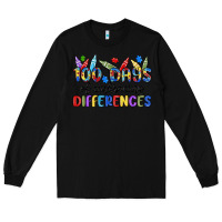Black 100 days of embracing differences Long Sleeve Tee - MaliasSmallBusiness