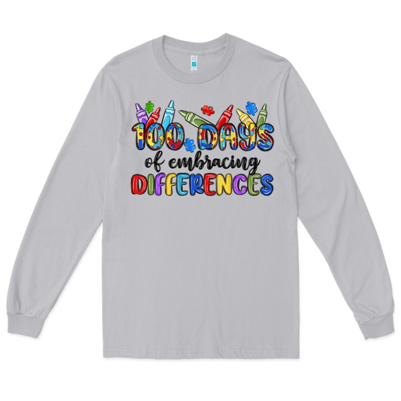 100 Days Of Embracing Differences Long Sleeve Tee by MaliasSmallBusiness | Teevron