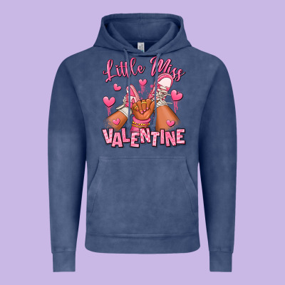Little Miss Valentine Afro Kid Sneakers Vintage Hoodie Designed By Ranaportraitstore