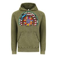 Vintage Olive sunflower american flag leopard gemstone cowhide rainbow Vintage Hoodie - Artiststas