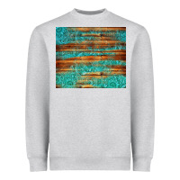 Heather Grey turquoise  leather and wooden pattern tumbler Heavyweight Sweatshirt - Jasminsmagicworld
