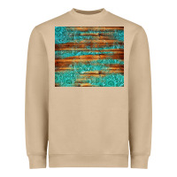 Mushroom turquoise  leather and wooden pattern tumbler Heavyweight Sweatshirt - Jasminsmagicworld