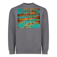 Storm turquoise  leather and wooden pattern tumbler Heavyweight Sweatshirt - Jasminsmagicworld