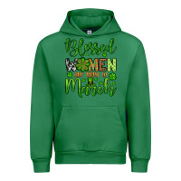 Emerald St. Patrick's Blessed women are born in March Urban Hoodie - OliviaCreatesArt