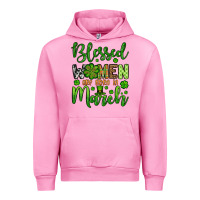 Fuchsia Pink St. Patrick's Blessed women are born in March Urban Hoodie - OliviaCreatesArt