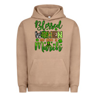Pigment Burro St. Patrick's Blessed women are born in March Urban Hoodie - OliviaCreatesArt