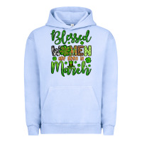 Pigment Grape Ice St. Patrick's Blessed women are born in March Urban Hoodie - OliviaCreatesArt