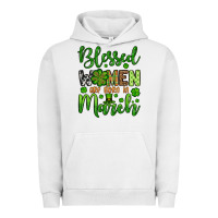 Pigment Lunar Rock St. Patrick's Blessed women are born in March Urban Hoodie - OliviaCreatesArt