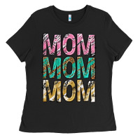 Mom Mom Mom Mothers Day Ladies Tee | Teevron