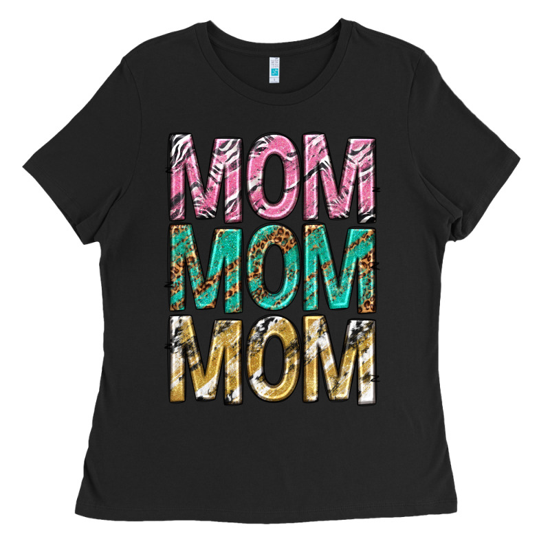 Mom Mom Mom Mothers Day Ladies Tee by texasbilliewilder | Teevron