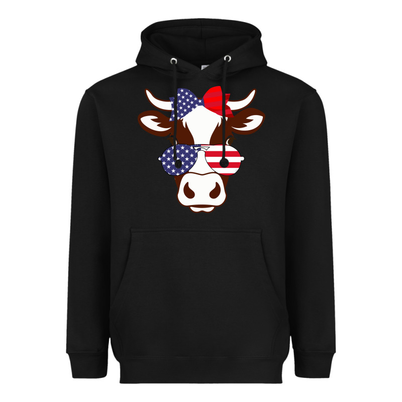 Cow 4th Of July Independence Day Heavyweight Hoodie by Bettercallsaul | Teevron