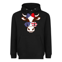 Black Cow 4Th Of July Independence Day Heavyweight Hoodie - Bettercallsaul