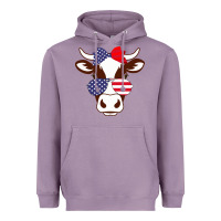 Lavender Cow 4Th Of July Independence Day Heavyweight Hoodie - Bettercallsaul