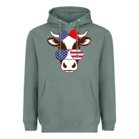 Sage Cow 4Th Of July Independence Day Heavyweight Hoodie - Bettercallsaul