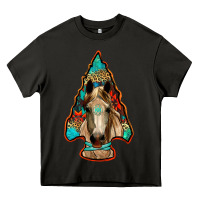 Asphalt arrowhead horse Heavy Core Tee - RanaPortraitStore
