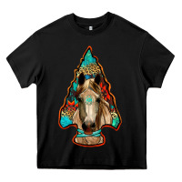 Black arrowhead horse Heavy Core Tee - RanaPortraitStore
