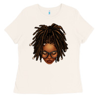 Bone afro locs messy bun Ladies Tee - texasbilliewilder