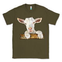 Army Green baby cashmere goat Classic Tee - LillyAllenDesigns