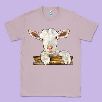 Baby Cashmere Goat Classic Tee Designed By Lillyallendesigns