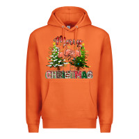 Carrot Merry Christmas flamingo Premium Hoodie - texasbilliewilder