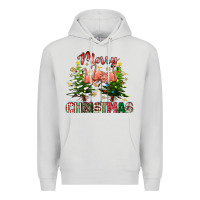 Dove Grey Merry Christmas flamingo Premium Hoodie - texasbilliewilder