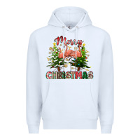 White Merry Christmas flamingo Premium Hoodie - texasbilliewilder