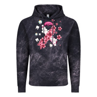 Teeth And Flower Cancer Ribbon Vintage Hoodie | Teevron