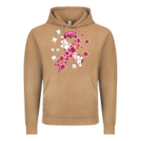 Vintage Camel teeth and flower cancer ribbon Vintage Hoodie - AdoDesignShop