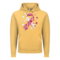 Vintage Mustard teeth and flower cancer ribbon Vintage Hoodie - AdoDesignShop