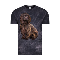 Cloud Black Boykin Spaniel Dog Vintage Tee - LillyAllenDesigns