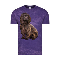 Cloud Purple Boykin Spaniel Dog Vintage Tee - LillyAllenDesigns