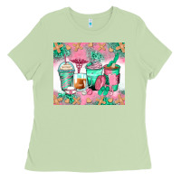Matcha nurse coffee cups Ladies Tee - Zillion Design Studio