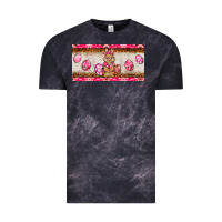 Cloud Black pink camouflage egg hunter bunny   license plate Vintage Tee - BarkalooDesign