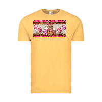Vintage Mustard pink camouflage egg hunter bunny   license plate Vintage Tee - BarkalooDesign
