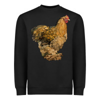 Black Cochin Chicken Heavyweight Sweatshirt - LillyAllenDesigns