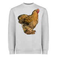 Heather Grey Cochin Chicken Heavyweight Sweatshirt - LillyAllenDesigns