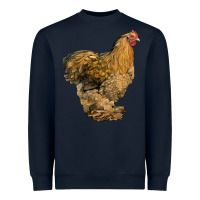 Navy Cochin Chicken Heavyweight Sweatshirt - LillyAllenDesigns