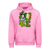 Fuchsia Pink Love St. Patrick's Urban Hoodie - OliviaCreatesArt