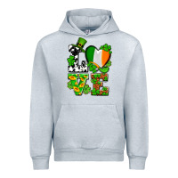 Heather Grey Love St. Patrick's Urban Hoodie - OliviaCreatesArt