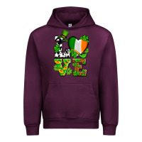 Mauve Wine Love St. Patrick's Urban Hoodie - OliviaCreatesArt