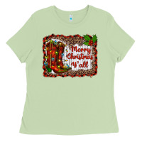 Matcha merry christmas yall Ladies Tee - RanaPortraitStore