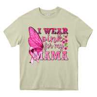 Mossy I Wear Pink For My Mama with Butterfly Heavy Core Tee - texasbilliewilder