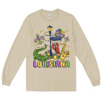 Mushroom louisiana mardi gras Long Sleeve Tee - MaliasSmallBusiness
