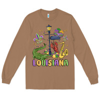 Toasted Coconut louisiana mardi gras Long Sleeve Tee - MaliasSmallBusiness