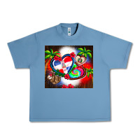 Pebble Blue dominican republic  leopard Urban Heavy Tee - AdoDesignShop