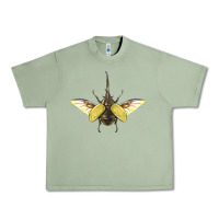 Oil Green Hercules Beetle With Wings Urban Heavy Tee - LillyAllenDesigns