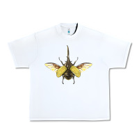 White Hercules Beetle With Wings Urban Heavy Tee - LillyAllenDesigns